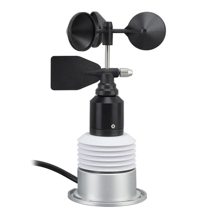 5 in 1 Weather Meter with Cable Wind Speed Wind Direction Temperature Humidity Air Pressure Multifunction Wired Weather Sensor