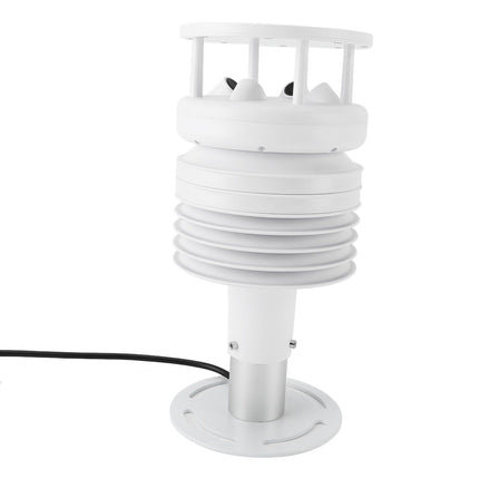 5 in 1 Weather Sensor RS485 Ultrasound Temperature Humidity Wind Speed Direction Air Pressure Micro Weather Environment Meter for Outdoor DC 9 to 30V