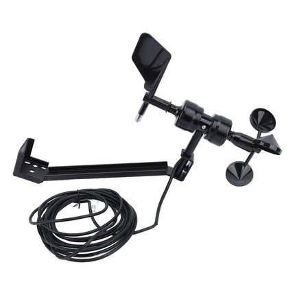 Wind Speed Direction Sensor 3 Wind Cups S Type IP64 Waterproof Integrated Anemometer for Environment 9V‑30V