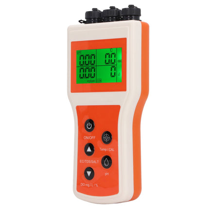 6 in 1 Water Quality Meter Dissolved Oxygen Tester DO PH EC TDS SALT TEMP Meter Salinity Temperature Meter