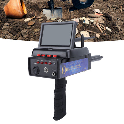 Metal Detector with Display 1200M Range 25M Depth Sensitive Handheld Underground Treasure Finder Scanner for Copper Gold Silver