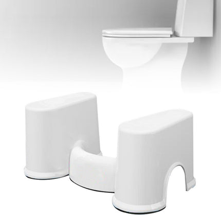 Toilet Step Stool Plastic Non Slip Multifunctional Toilet Poop Foot Stool for Home