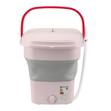 16L Portable Washing Machine with Soft Spin Function Drain Pipe 65W Fully Automatic Portable Washer for Underwear Baby Clothes