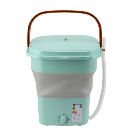 16L Portable Washing Machine with Soft Spin Function Drain Pipe 65W Fully Automatic Portable Washer for Underwear Baby Clothes