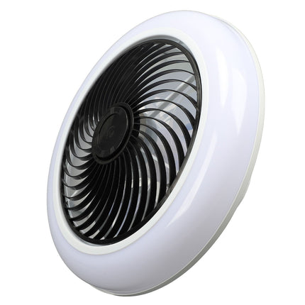 Ceiling Fan Light 6 Gear Wind Stepless Dimmable Quiet Modern Flush Mount Ceiling Fan with Light and Remote for Bedroom 110 to 265V