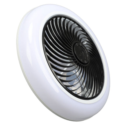 Ceiling Fan Light 6 Gear Wind Stepless Dimmable Quiet Modern Flush Mount Ceiling Fan with Light and Remote for Bedroom 110 to 265V