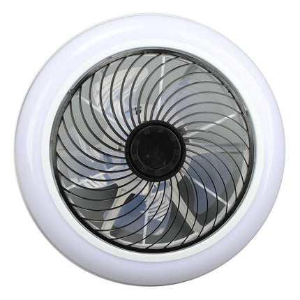 Ceiling Fan Light 6 Gear Wind Stepless Dimmable Quiet Modern Flush Mount Ceiling Fan with Light and Remote for Bedroom 110 to 265V