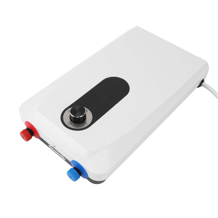 Mini Tankless Water Heater 5500W Electric Wall Mounted Hot Water Sink Heater for Kitchen Bathroom 220V Hard Wired