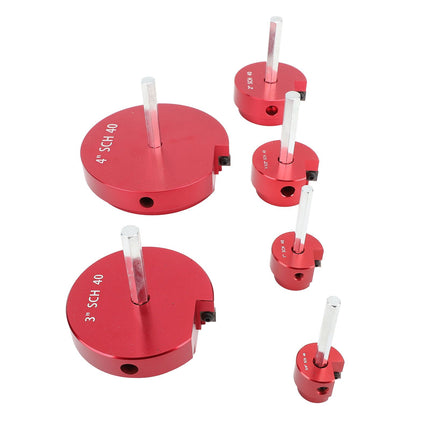 PVC Pipe Reamer Tool for PPRK6 Plastic Pipe Fitting Reamer 6 Piece Kit Fit Into Standard 1/2 Inch Drills