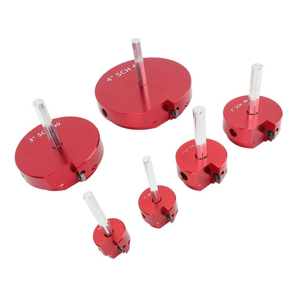 PVC Pipe Reamer Tool for PPRK6 Plastic Pipe Fitting Reamer 6 Piece Kit Fit Into Standard 1/2 Inch Drills