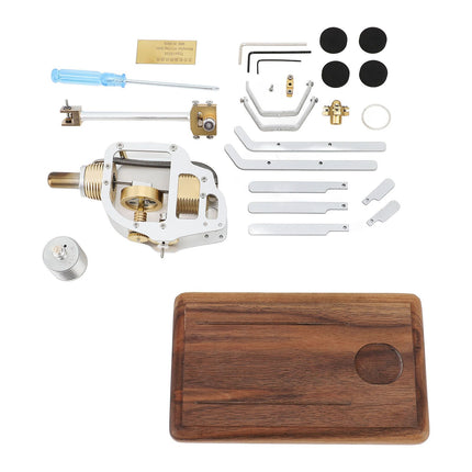 Stirling Engine Helicopter Model Kit Metal Air Energy External Combustion Educational Physics Science Experiment Toy for DIY Assembly Birthday Gift