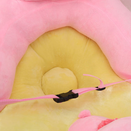 Baby Support Sofa Chair Non Slip Anti Tipping Adjustable Angle Plush Infant Learning Seat Sofa Pink Pig
