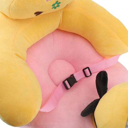 Baby Support Sofa Chair Anti Side Turn Anti Falling Luminous Soft Plush Baby Sofa Learn Sitting Chair for Indoor Bee