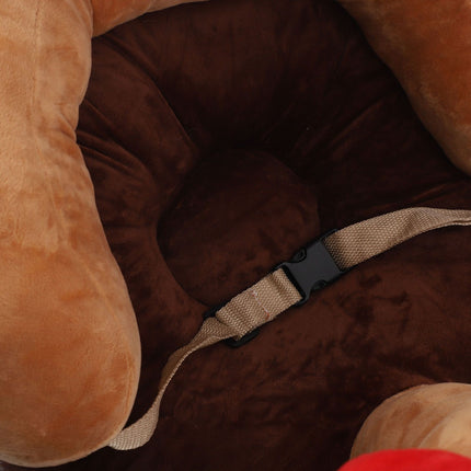 Baby Sitting Sofa Chair Comfortable Anti Rollover Portable Plush Infants Toddler Learning to Sit Chair with Light for Home Elk