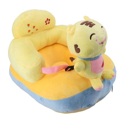 Baby Support Seat Sofa Soft Plush Comfortable Cute Animal Shape Prevent Slip Adjustable Baby Learn Sitting Support Seat Tiger
