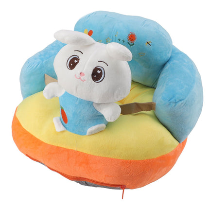 Baby Support Seat Sofa Soft Plush Comfortable Cute Animal Shape Prevent Slip Adjustable Baby Learn Sitting Support Seat Rabbit