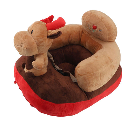 Baby Support Seat Sofa Soft Plush Comfortable Adjustable Angles Bluetooth Function Baby Sitting Support for Indoor Deer