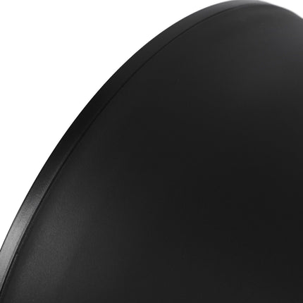 Modern Hourglass Shaped Stool Round End Table Stool for Shoe Changing Home Use 43x30cm Black