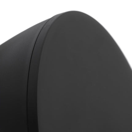 Modern Hourglass Shaped Stool Round End Table Stool for Shoe Changing Home Use 43x30cm Black