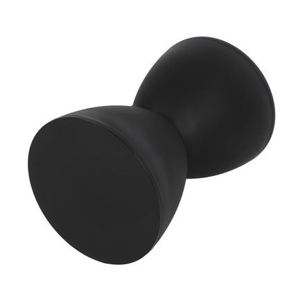 Modern Hourglass Shaped Stool Round End Table Stool for Shoe Changing Home Use 43x30cm Black