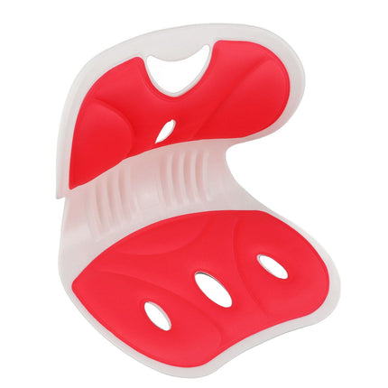 Petal Shape Waist Protection Chair Children Ergonomic Design Sitting Posture Correction Chair Student Sitting Posture Correction Cushion Large Red