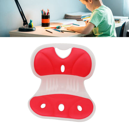 Petal Shape Waist Protection Chair Children Ergonomic Design Sitting Posture Correction Chair Student Sitting Posture Correction Cushion Large Red