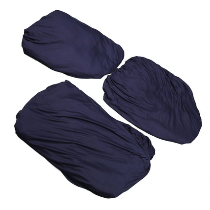 Sofa Cover Prevent Slip Wearable Universal Plain Color Full Wrap Stretch Couch Protector for Home Blue