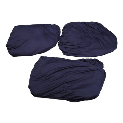 Sofa Cover Prevent Slip Wearable Universal Plain Color Full Wrap Stretch Couch Protector for Home Blue