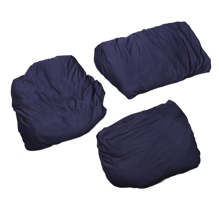 Sofa Cover Prevent Slip Wearable Universal Plain Color Full Wrap Stretch Couch Protector for Home Blue