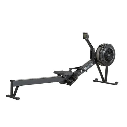 Eeeza Air Resistance Rowing Machine with 10-Level Wind Adjustment & LED Monitor