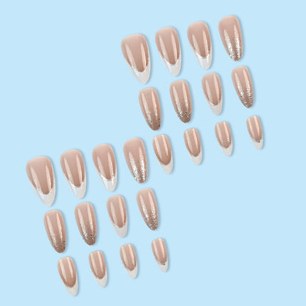 Press-On Nails For Weddings, Parties & Daily Wear – Glamorous, Easy To Apply Nail Extensions (Nude Pink)