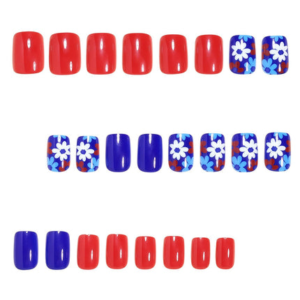 Press-On Nails Full Set for Nail Art Enthusiasts, Perfect for Daily Wear & Special Occasions (Royal Blue)