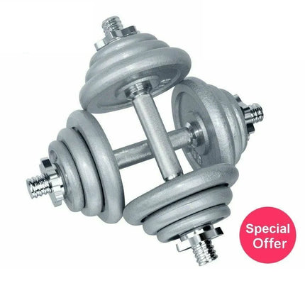 60kg Adjustable Dumbbell Set Standard Hammertone Weights