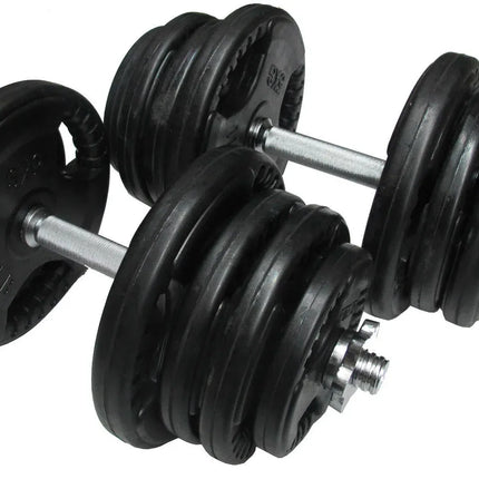 50kg Standard Rubber Dumbbell Set