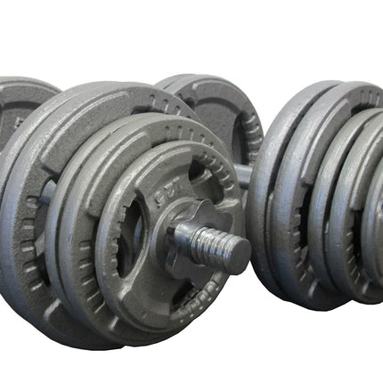 70kg Adjustable Dumbbell Set Standard Hammertone Weights (w/ EZY GRIP)