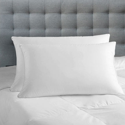 Royal Comfort Luxury Bamboo Blend Gusset Pillow Twin Pack 4cm Gusset Support.