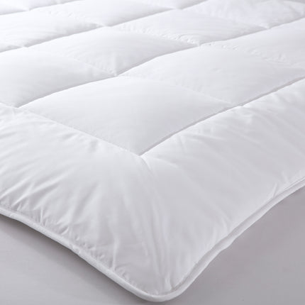 Royal Comfort 260GSM Deluxe Eco-Silk Touch Quilt 100% Cotton Cover - Super King - White.