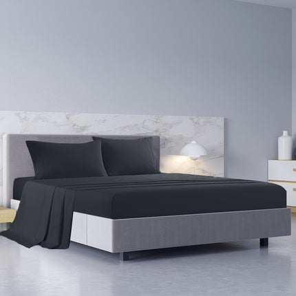 Royal Comfort 1000TC Hotel Grade Bamboo Cotton Sheets Pillowcases Set Ultrasoft - King - White.