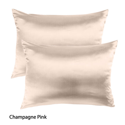 Royal Comfort Mulberry Soft Silk Hypoallergenic Pillowcase Twin Pack 51 x 76cm - Sage.