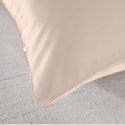 Royal Comfort Pure Silk Pillow Case 100% Mulberry Silk Hypoallergenic Pillowcase - Champagne Pink.