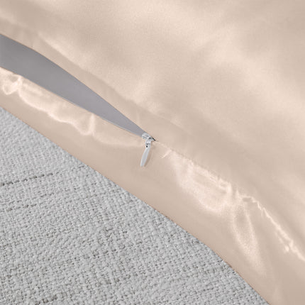 Royal Comfort Pure Silk Pillow Case 100% Mulberry Silk Hypoallergenic Pillowcase - Champagne Pink.