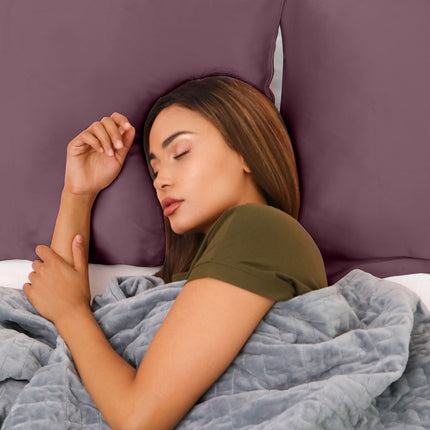 Royal Comfort Pure Silk Pillow Case 100% Mulberry Silk Hypoallergenic Pillowcase - Malaga Wine.