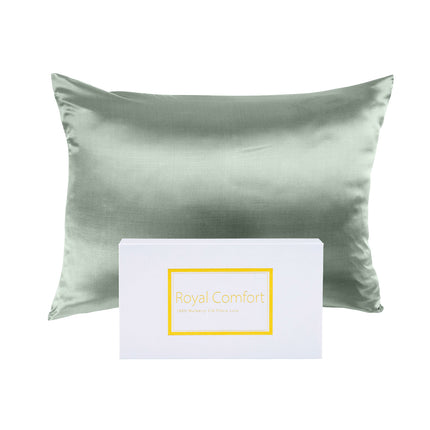 Royal Comfort Pure Silk Pillow Case 100% Mulberry Silk Hypoallergenic Pillowcase - Sage.