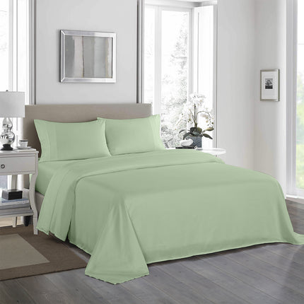 Royal Comfort 1000TC Hotel Grade Bamboo Cotton Sheets Pillowcases Set Ultrasoft - King - White
