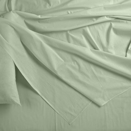Royal Comfort Bamboo Blended Sheet & Pillowcases Set 1000TC Ultra Soft Bedding - Queen - Sage Green.