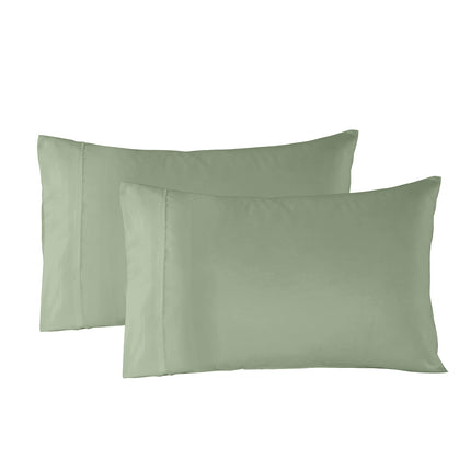 Royal Comfort Bamboo Blended Sheet & Pillowcases Set 1000TC Ultra Soft Bedding - Queen - Sage Green.