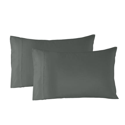 Royal Comfort Bamboo Blended Sheet & Pillowcases Set 1000TC Ultra Soft Bedding - Queen - Charcoal.