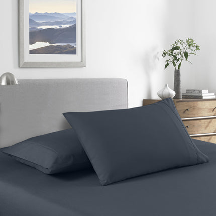 Royal Comfort 2000 Thread Count Bamboo Cooling Sheet Set Ultra Soft Bedding - Single - Charcoal.