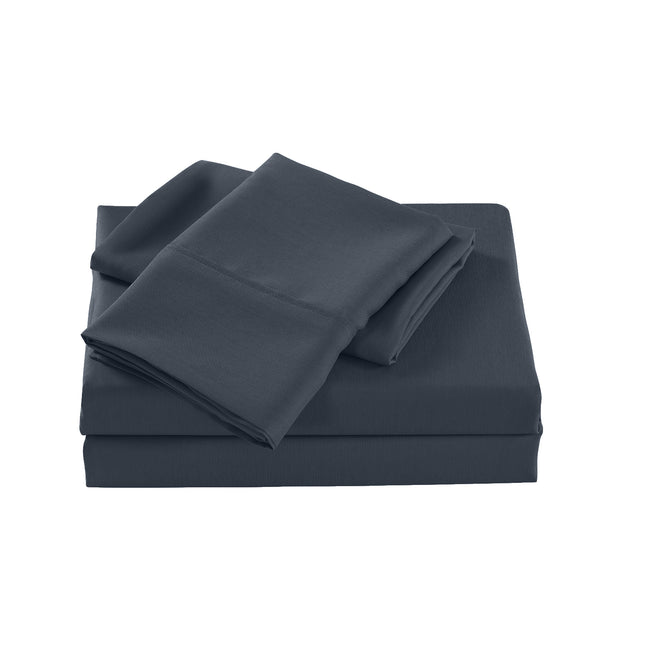Royal Comfort 2000 Thread Count Bamboo Cooling Sheet Set Ultra Soft Bedding - Single - Charcoal.