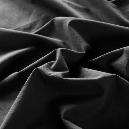 Royal Comfort Vintage Washed 100% Cotton Quilt Cover Set Bedding Ultra Soft - Single - Charcoal.